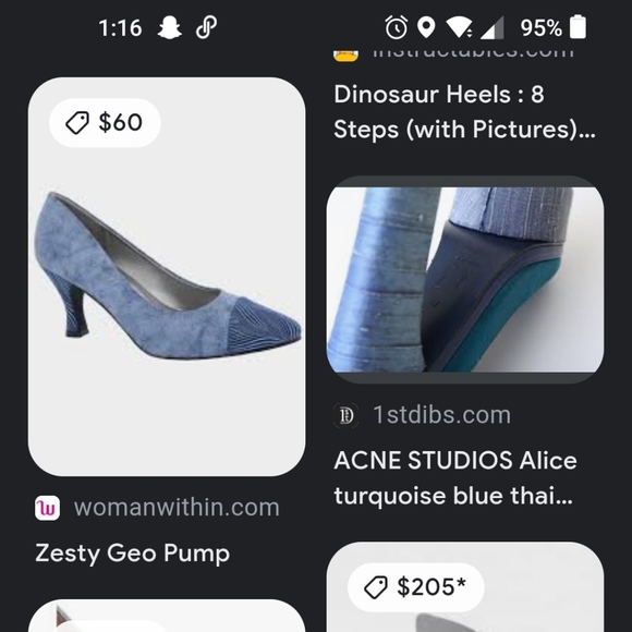 Bellini's Zesty Geo Pump Textured Blue - Picture 1 of 2